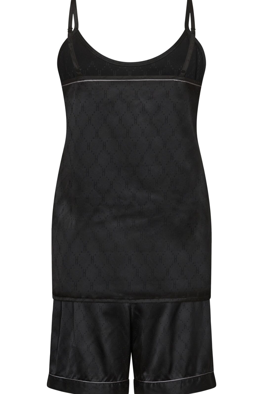 Hype The Detail - Satin Short Set 800-40 - 9 Sort Nattøj