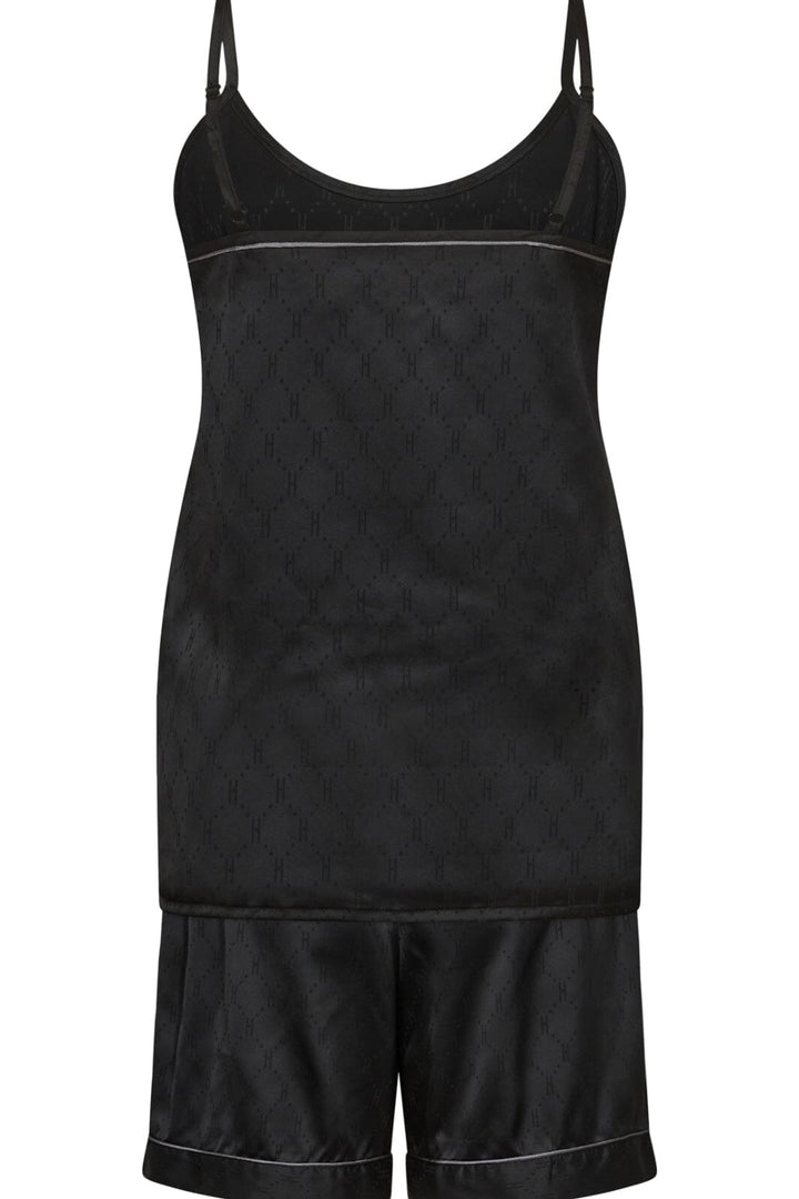 Hype The Detail - Satin Short Set 800-40 - 9 Sort Nattøj