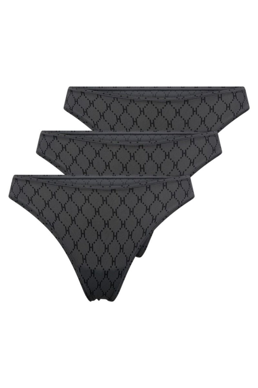 Hype The Detail - String Logo 3-Pk 3250-62 - 8 - Grå Bikinier
