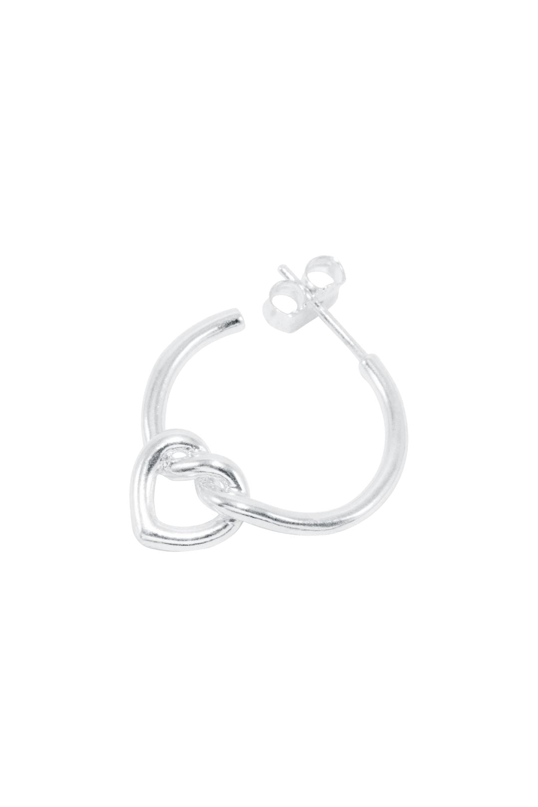 Jane Kønig - Tied Heart Hoop THH-AW25-S - Ørering Øreringe
