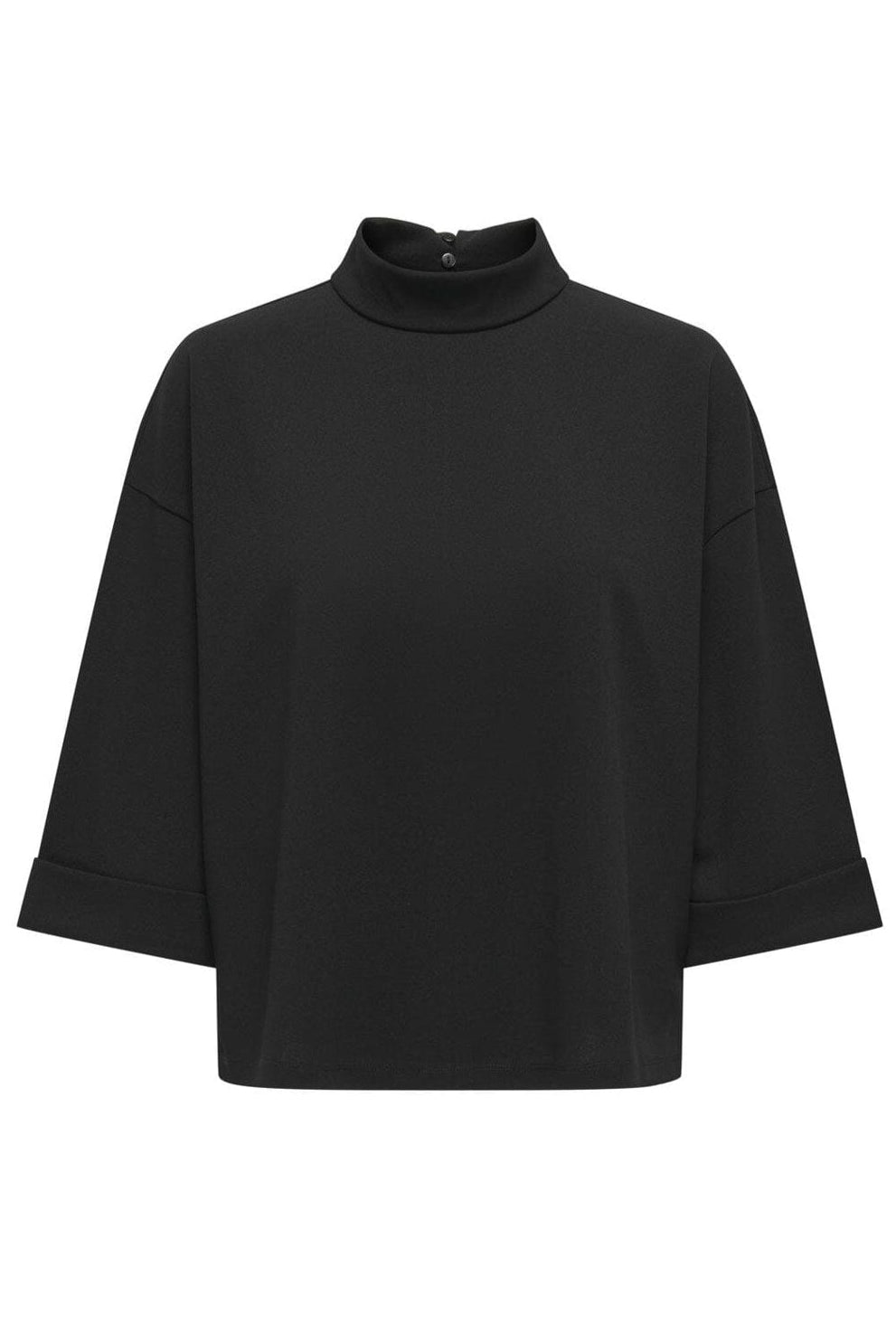 JDY - Jdygeggo Life 3/4 Highneck Top Dia - 4643579 Black