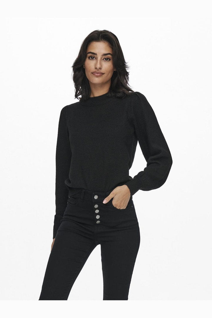 JDY - Jdyrue Life L/S Pullover Knt - 3764538 Black