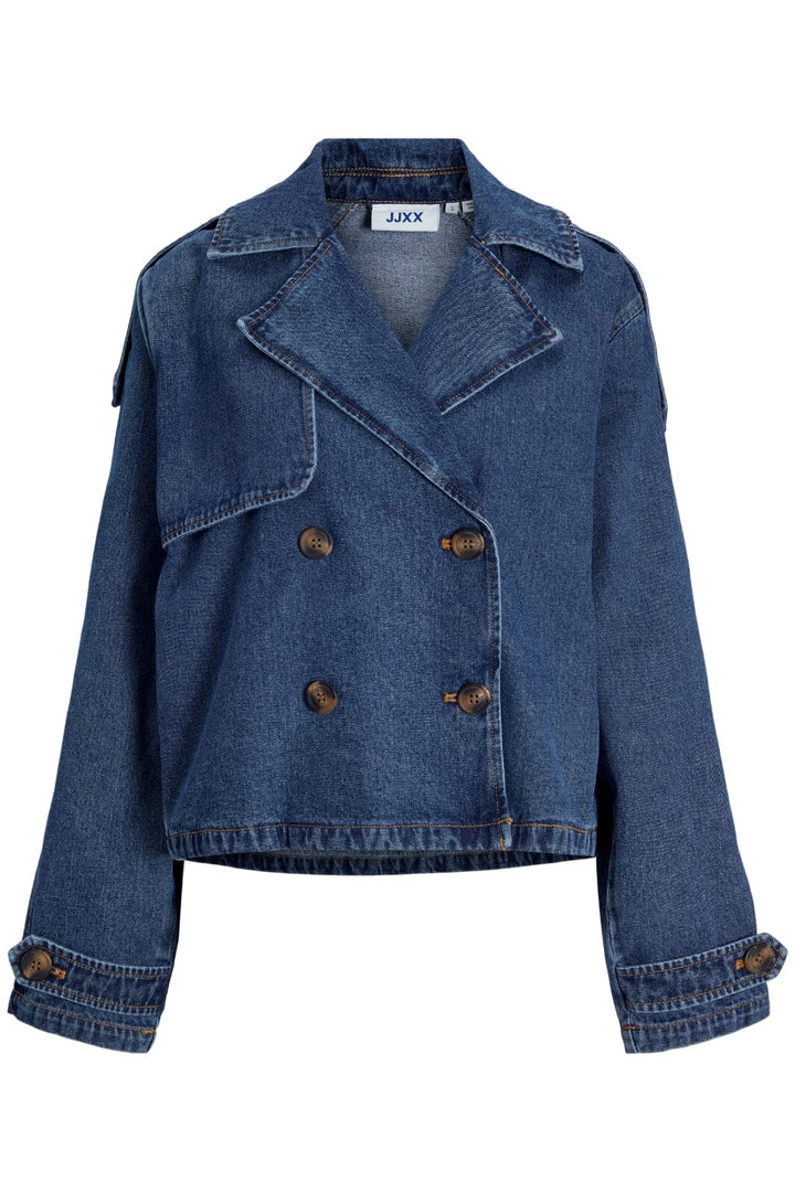 Jjxx - Jxcarlie Short Ls Denim Trenchcoa Sn - 4648321 Medium Blue Denim Jakker