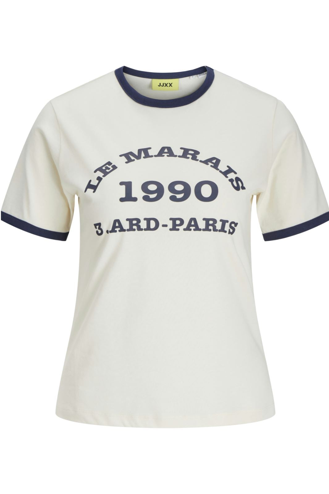 Jjxx - Jxperle Reg Fit Ss Tee - 4706569 Vanilla Ice Le Marais T-shirts