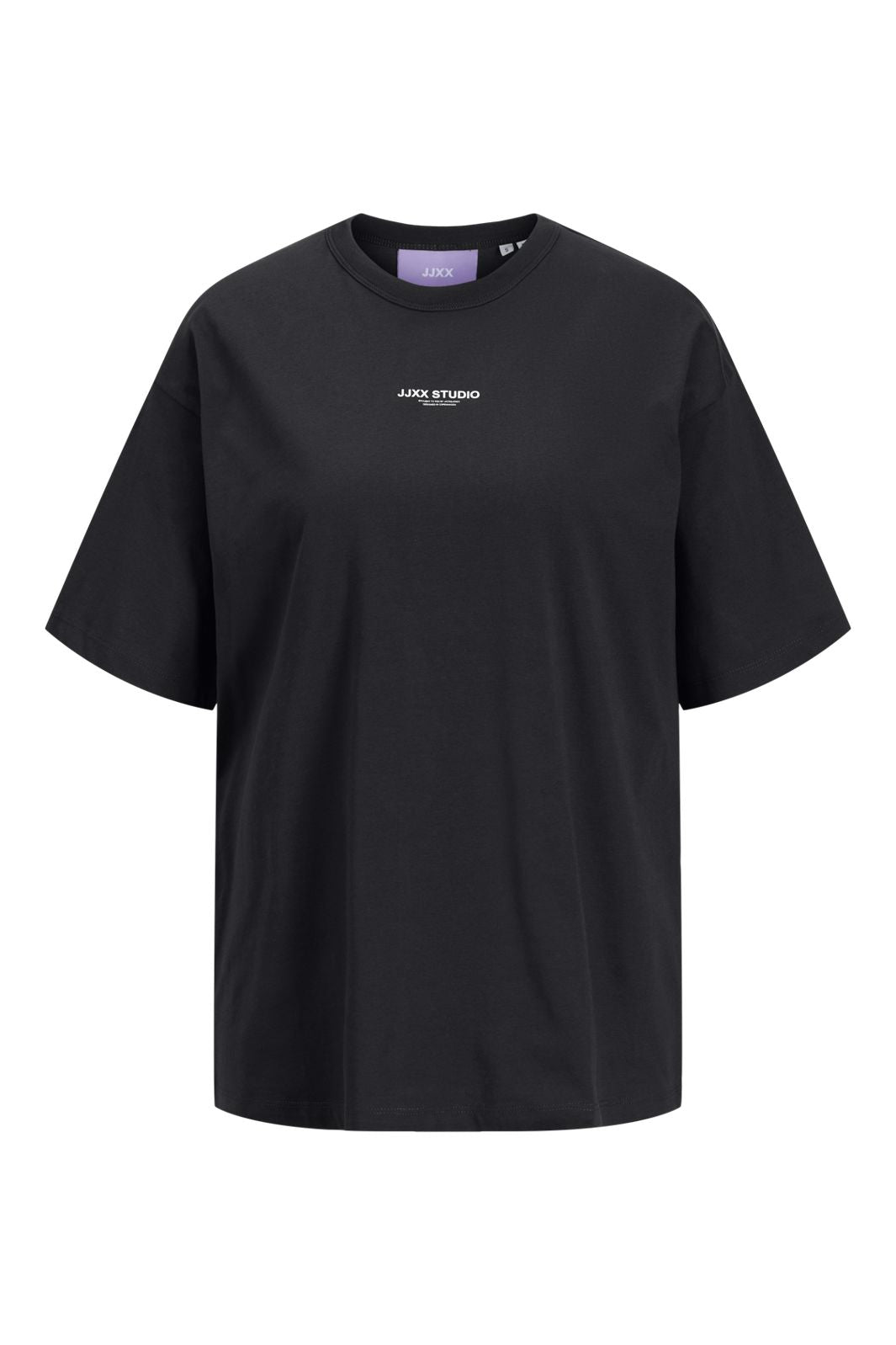 Jjxx - Jxstudio Vesterbro Loose Tee - 4846025 Black Bright White Jjxx Logo