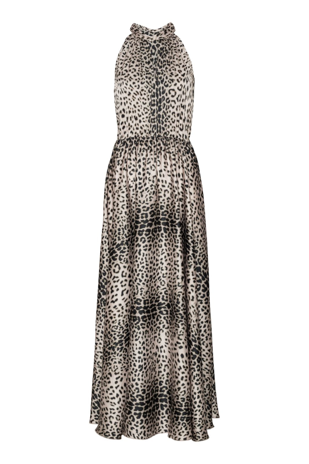 Karmamia - Ava Maxi Dress 2181 - Nude Leopard Kjoler