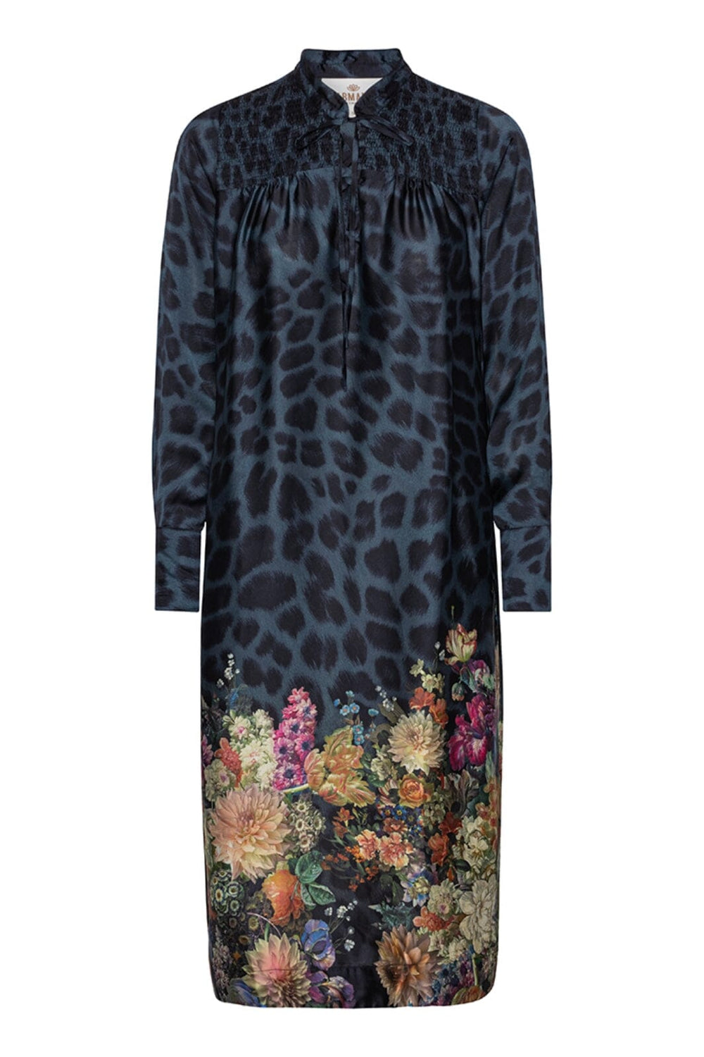 Karmamia - Joelle Dress - Navy Flower Leopard Kjoler