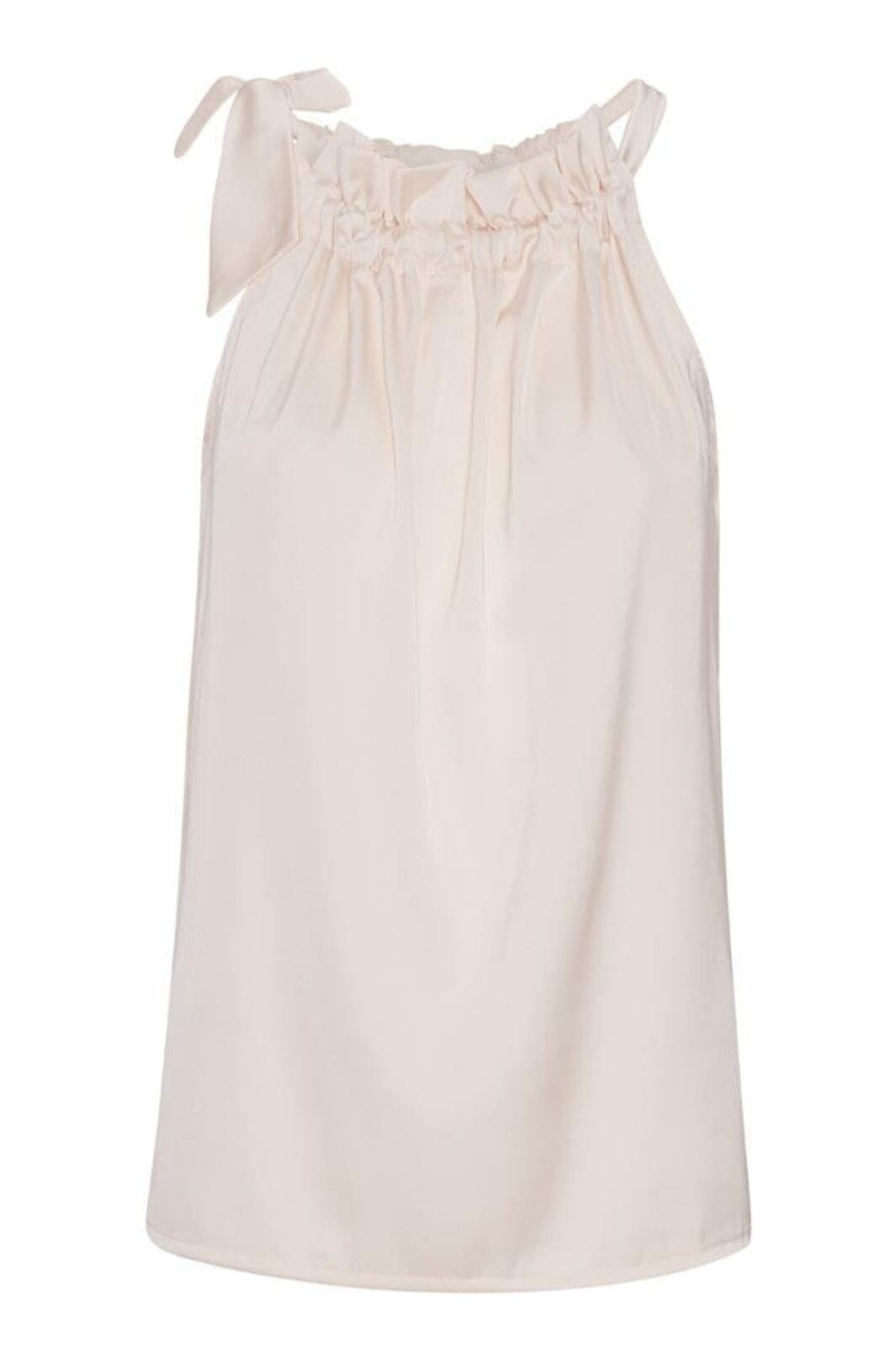 Karmamia - Ruffle Tie Top - Ivory Toppe