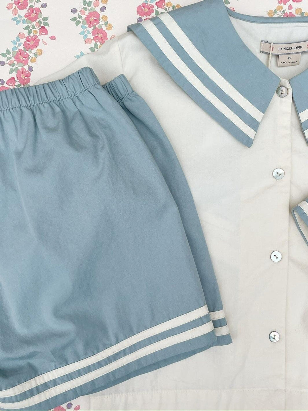 Konges Sløjd - Celebration Sailor Shorts Gots Ks103569 - Ashley Blue Shorts