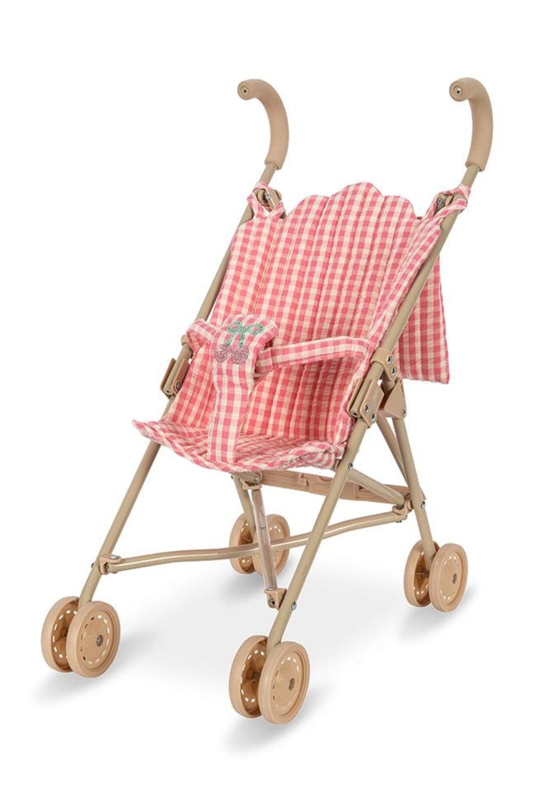Konges Sløjd - Cheeky Doll Stroller Ks103259 - Bubblegum Check