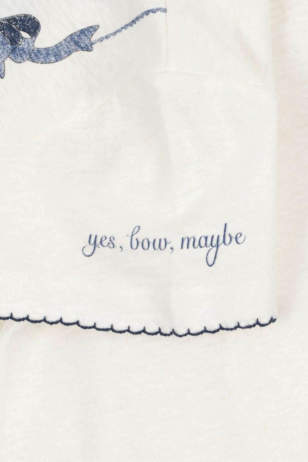 Konges Sløjd - Era Tee Ocs Ks103194 - Off White/bow Collar