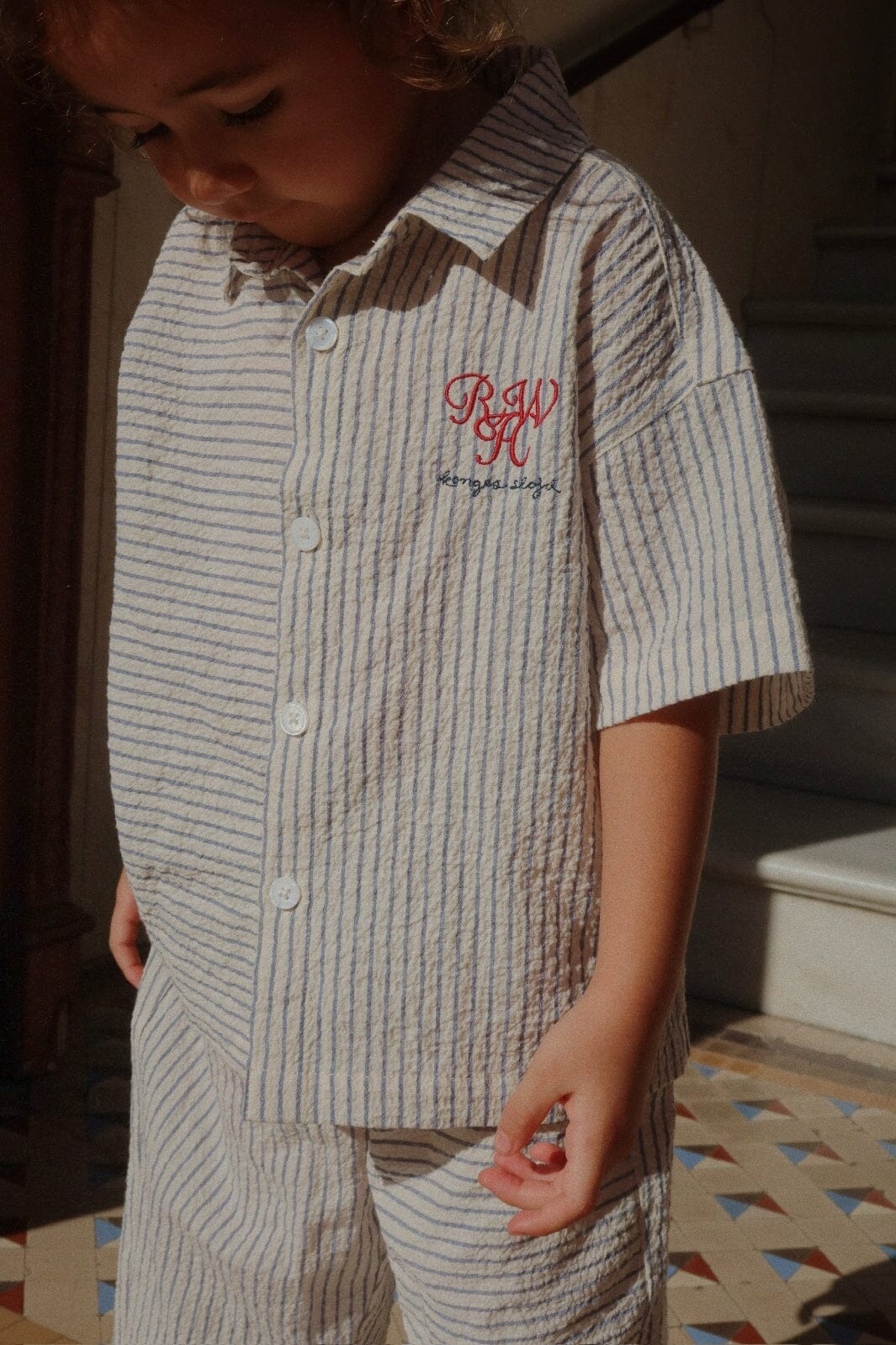 Konges Sløjd - Rhw X Ks Duo Shirt Gots Ks103596 - Stripe Bluie