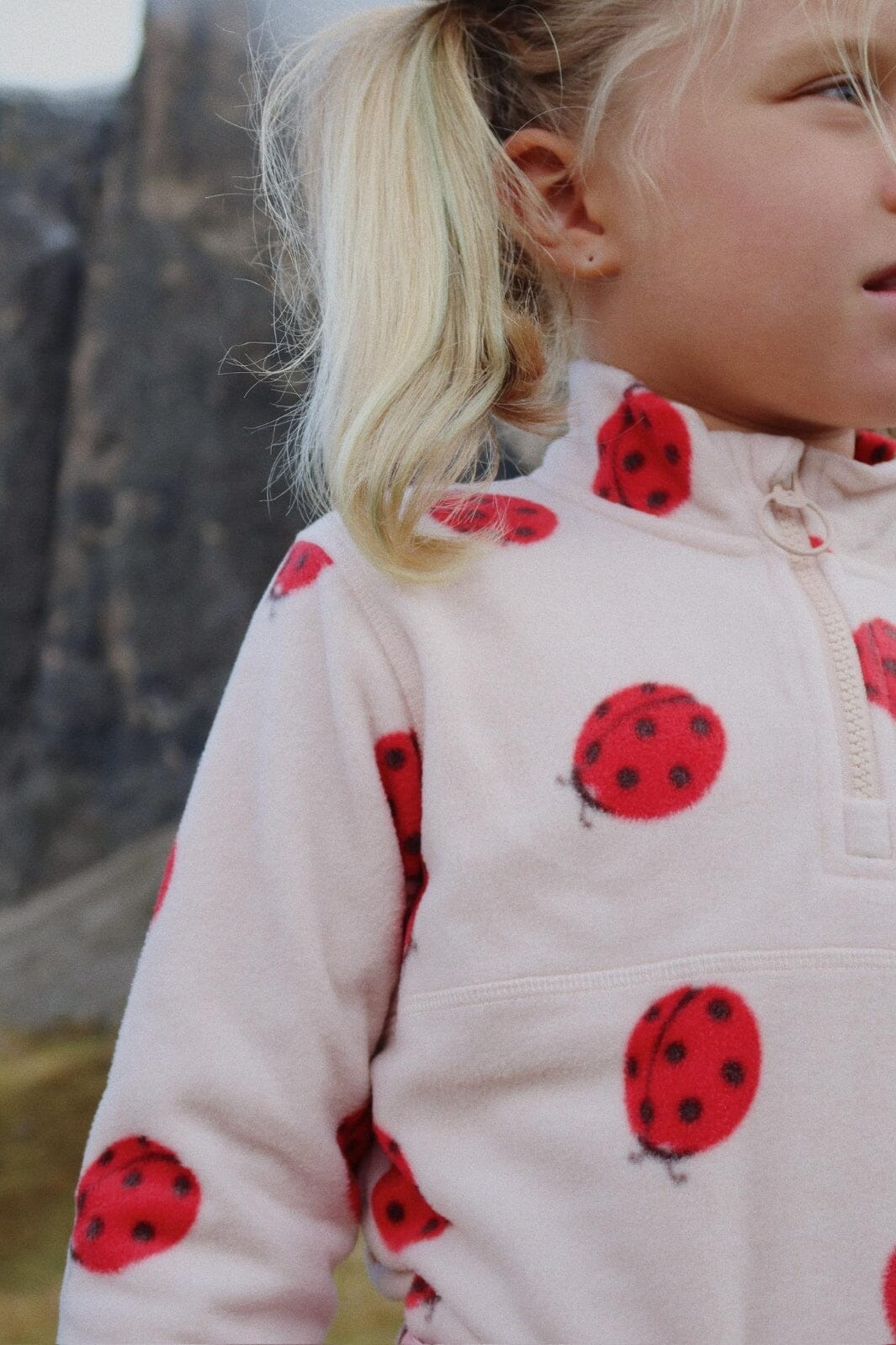 Konges Sløjd - Tavi Fleece Sweatshirt Grs Ks103542 - Ladybug