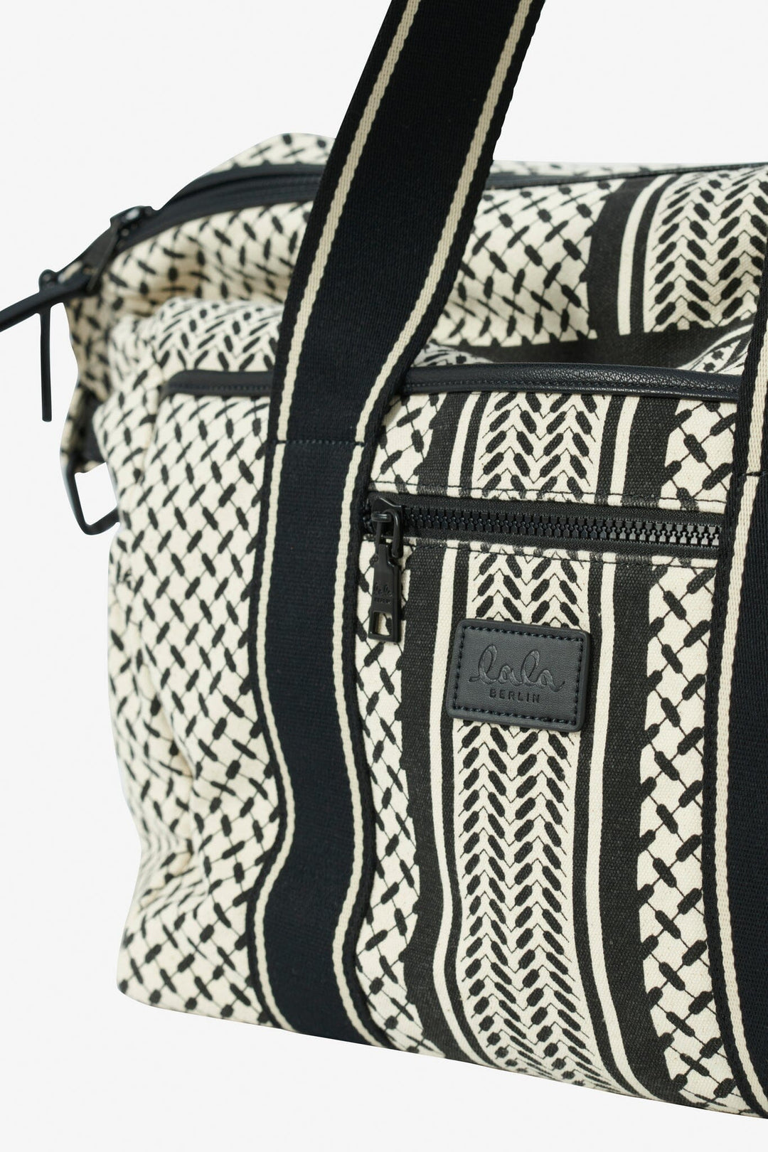 Lala Berlin - Big Bag Muriel 2.0 - heritage stripe black Tasker