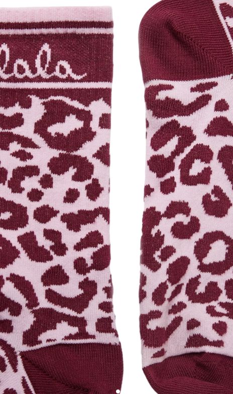Lala Berlin - Socks Sanira 10022262 - Burgundy Leo Sokker