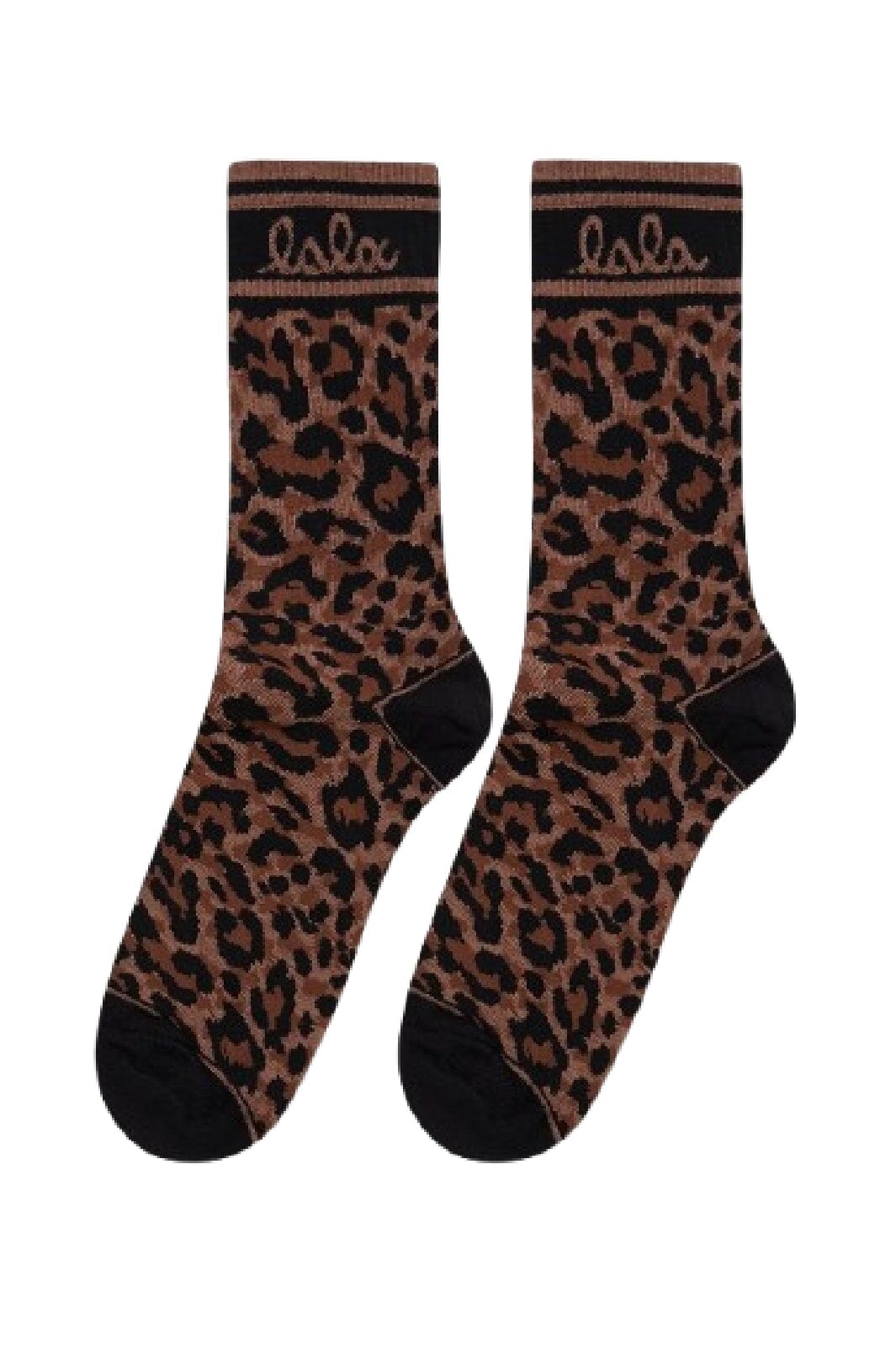 Lala Berlin - Socks Sanira 10022263 - Dark Brown Leo
