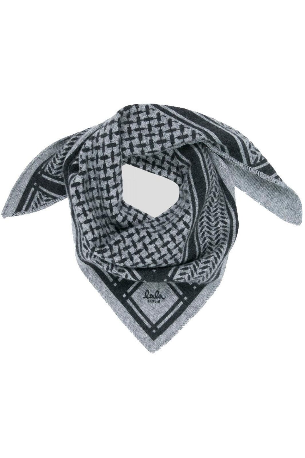 Lala Berlin - Triange Trinity Classic xs - City Middlegrey melange Tørklæder