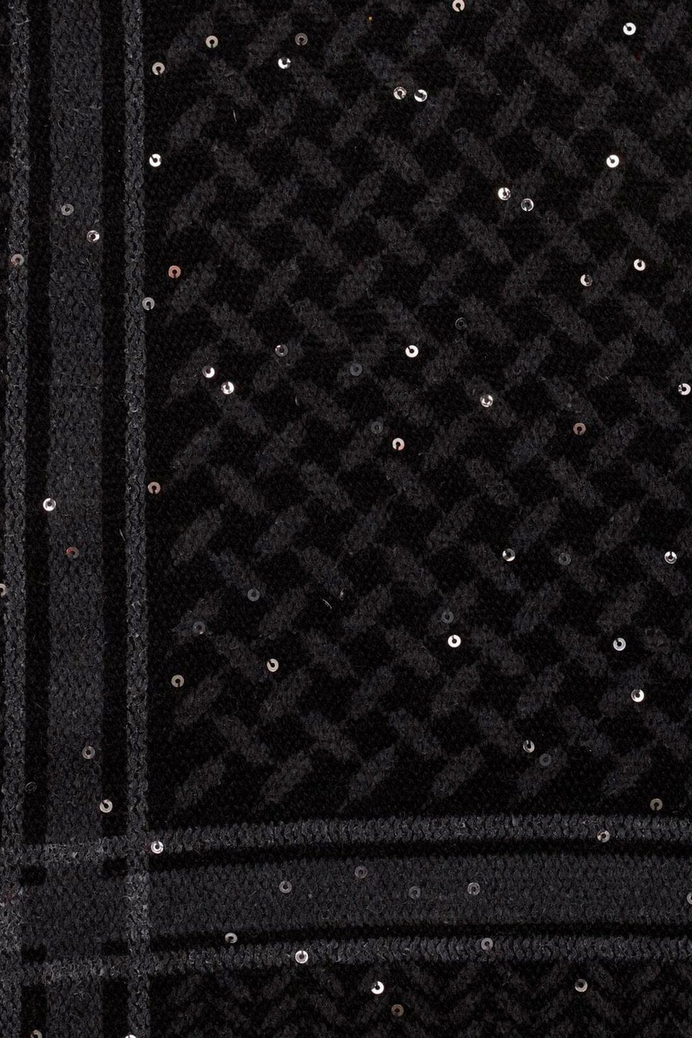 Lala Berlin - Triange Trinity Sequins XS - Black Tørklæder