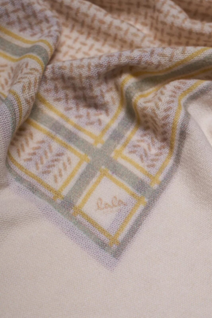 Lala Berlin - Triangle Heritage Double - egret flip Tørklæder