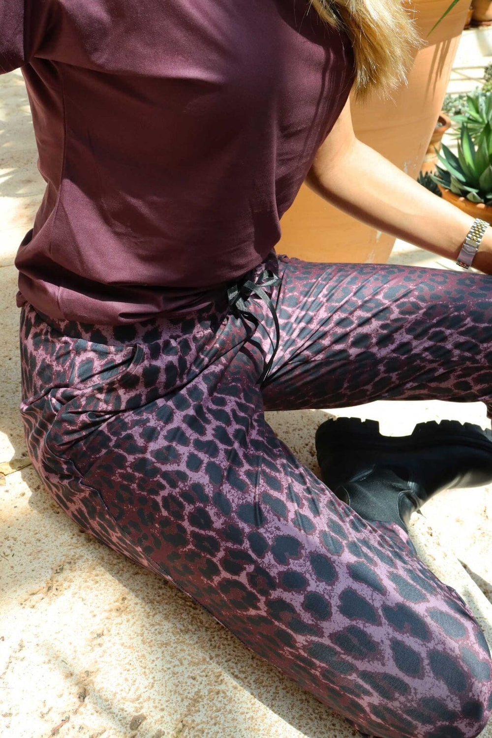 Liberte - Alma-Pants 9500 - Bordeaux Lux Leo Bukser