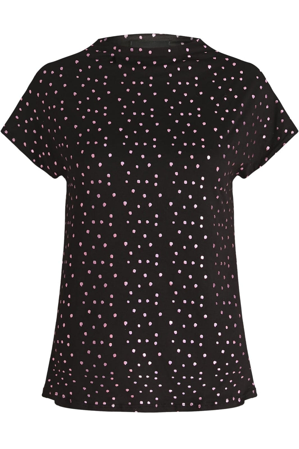 Liberte - Alma-Top - Black Pink Holographic Dot T-shirts