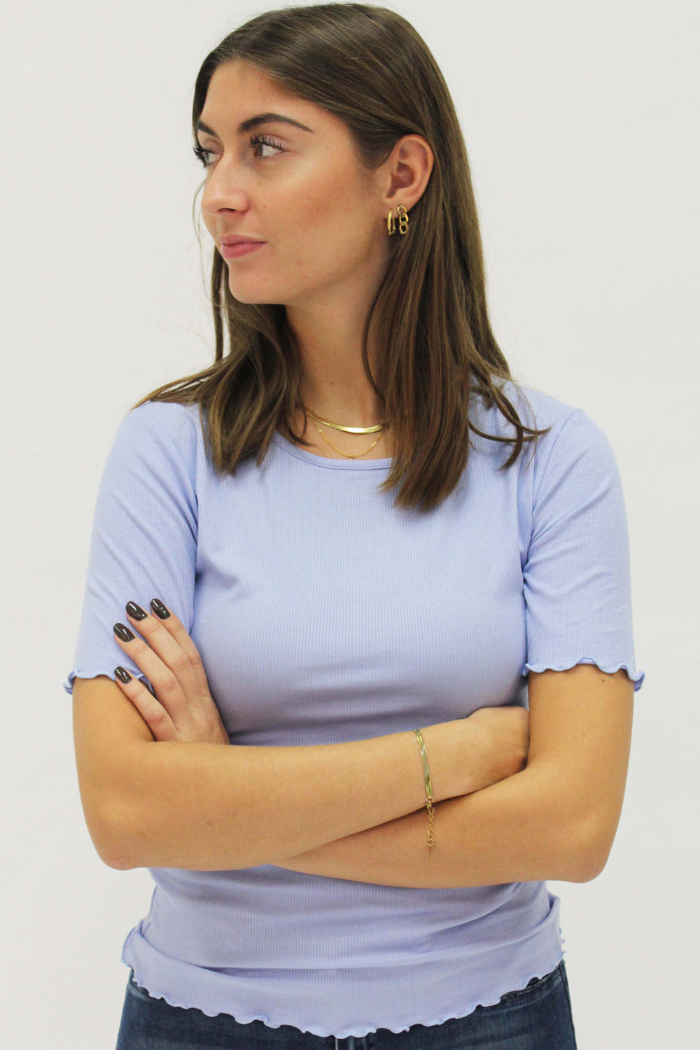 Liberte - Natalia SS Blouse - Baby Blue T-shirts