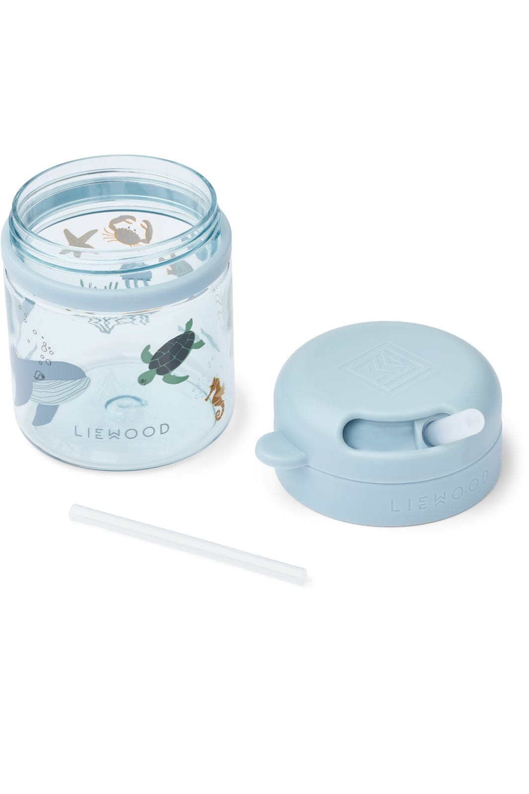 Liewood - Pavia Tritan Straw Cup 280ml - Sea creature / Sandy