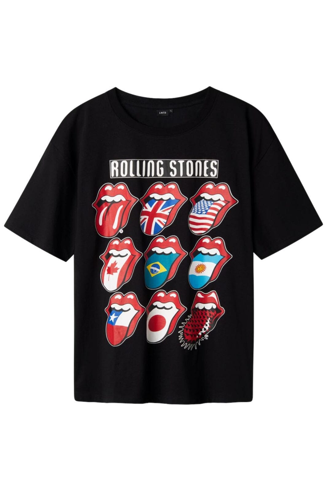 Lmtd - Nlmamias Rollings Ss Top Lad Unv - 4698068 Black T-shirts