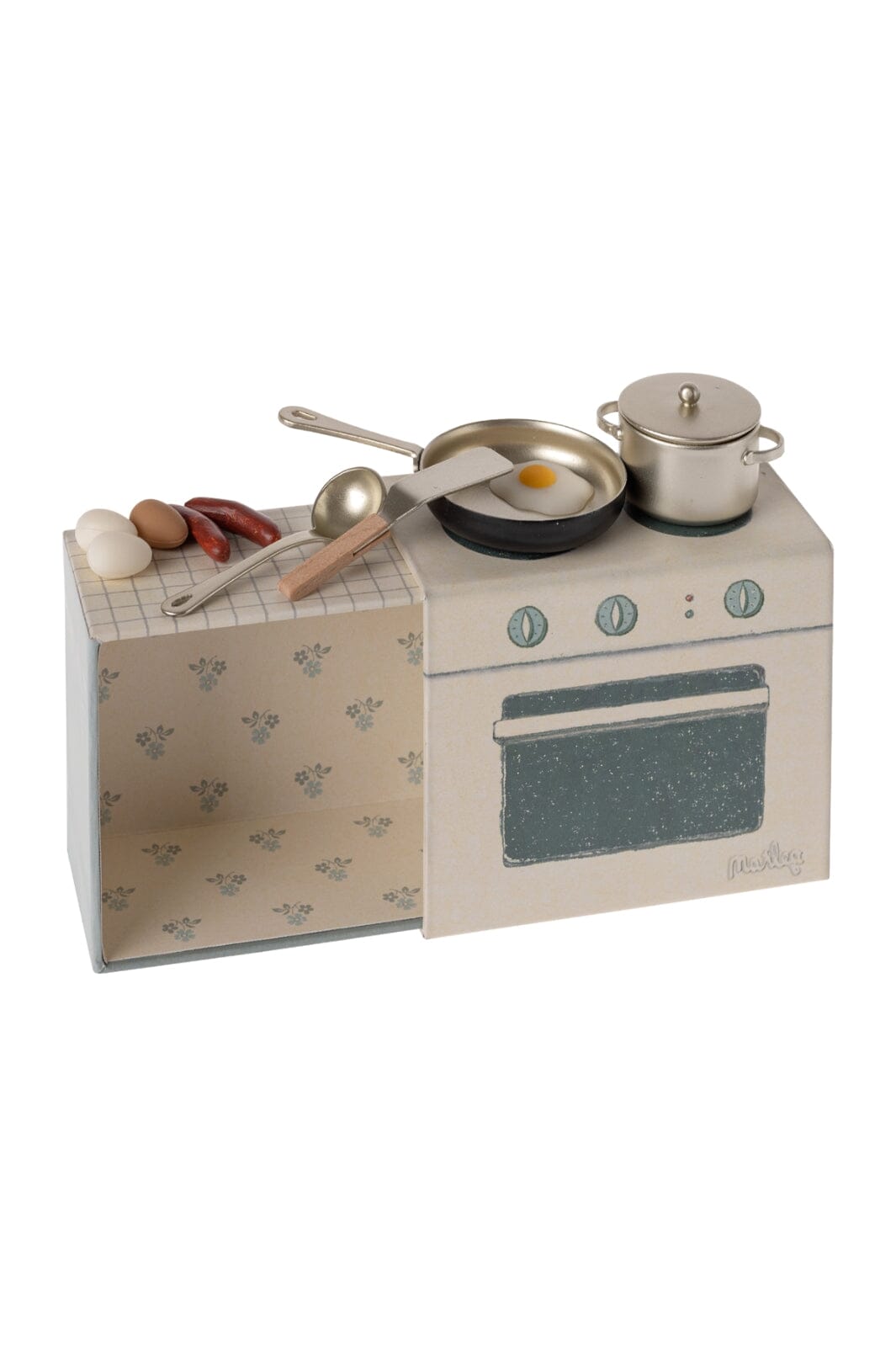 Maileg - Cooking Set, Mouse - Mouse Furniture Legetøj