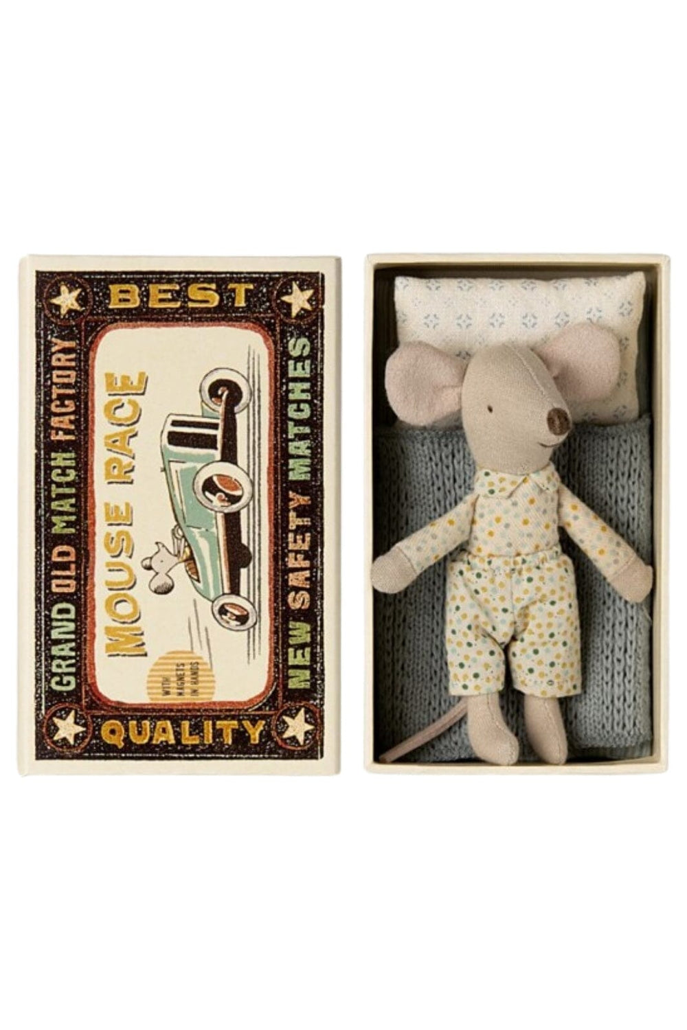 Maileg - Little Brother Mouse In Matchbox Legetøj