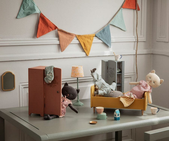 Maileg - Miniature Closet - Grey/Mint Legetøj
