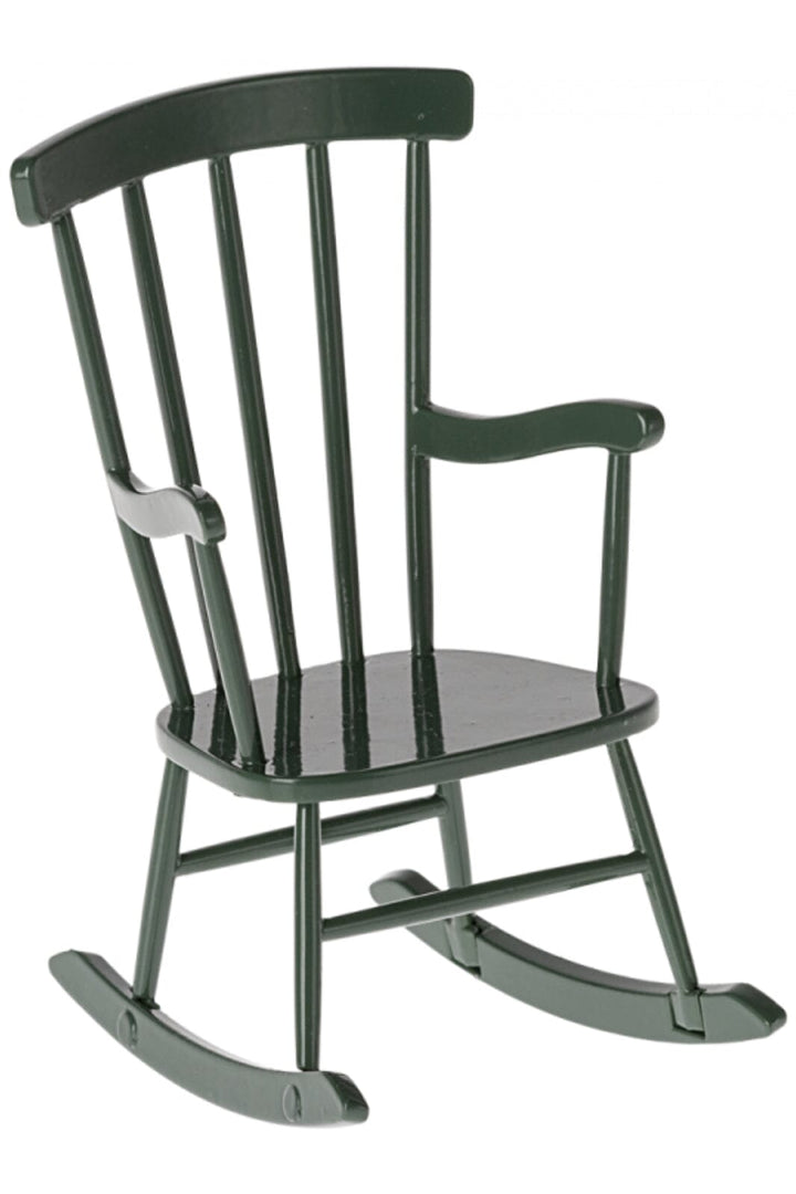Maileg - Rocking Chair, Mouse - Dark Green Legetøj