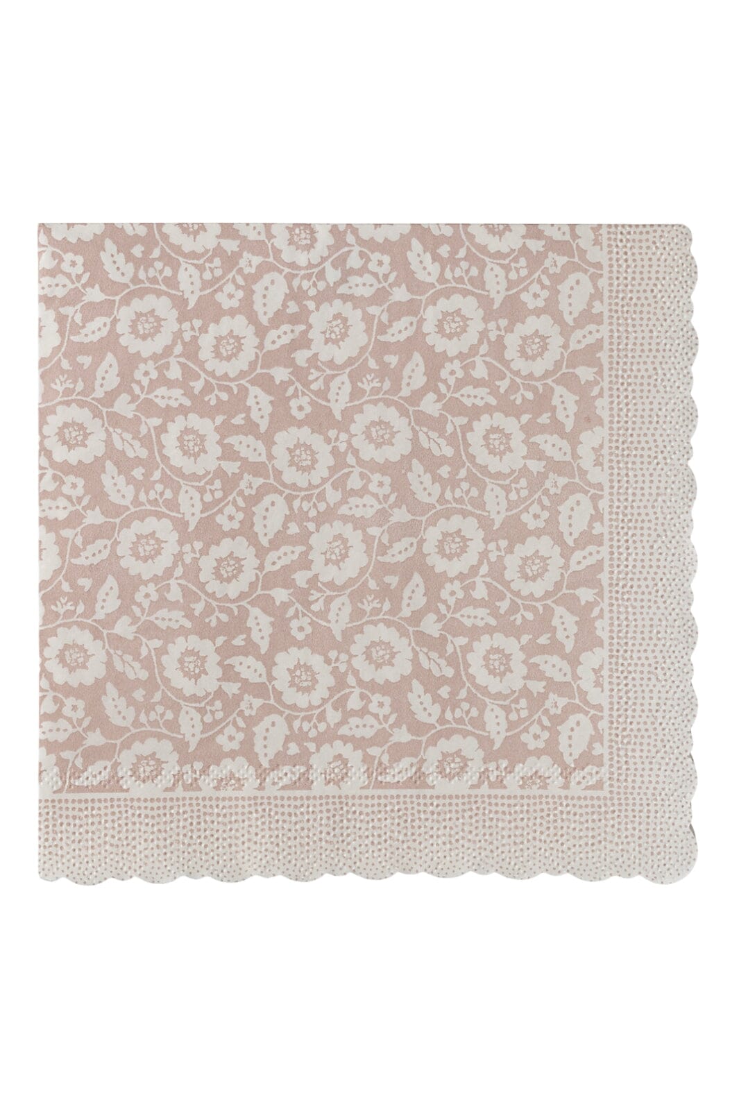 Maileg - Serviet, Blomster - Pudder - 15 Cm X 15 Cm Legetøj