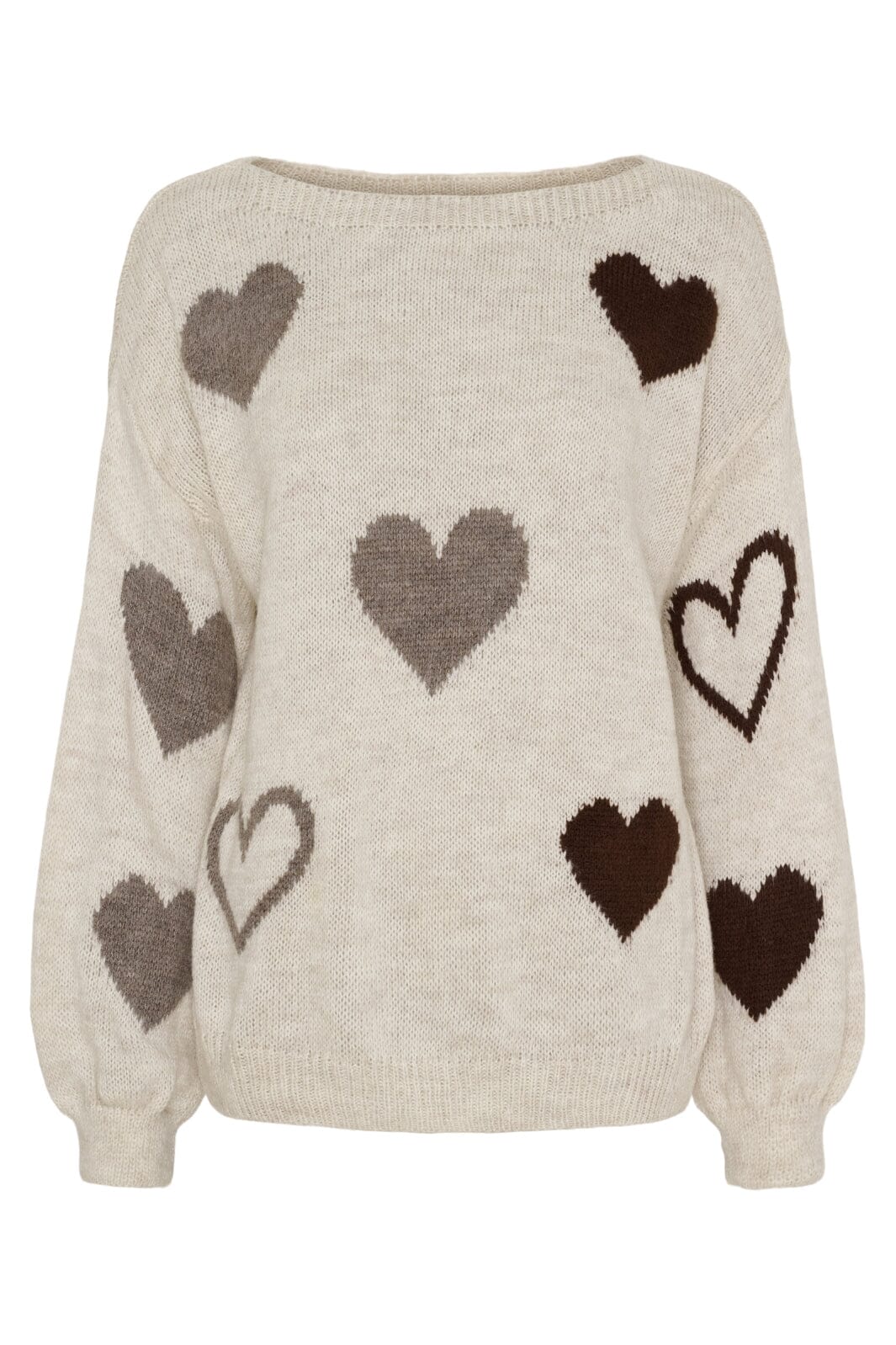 Marta Du Chateau - Mdcamarante Knit 64023 - Beige Strikbluser