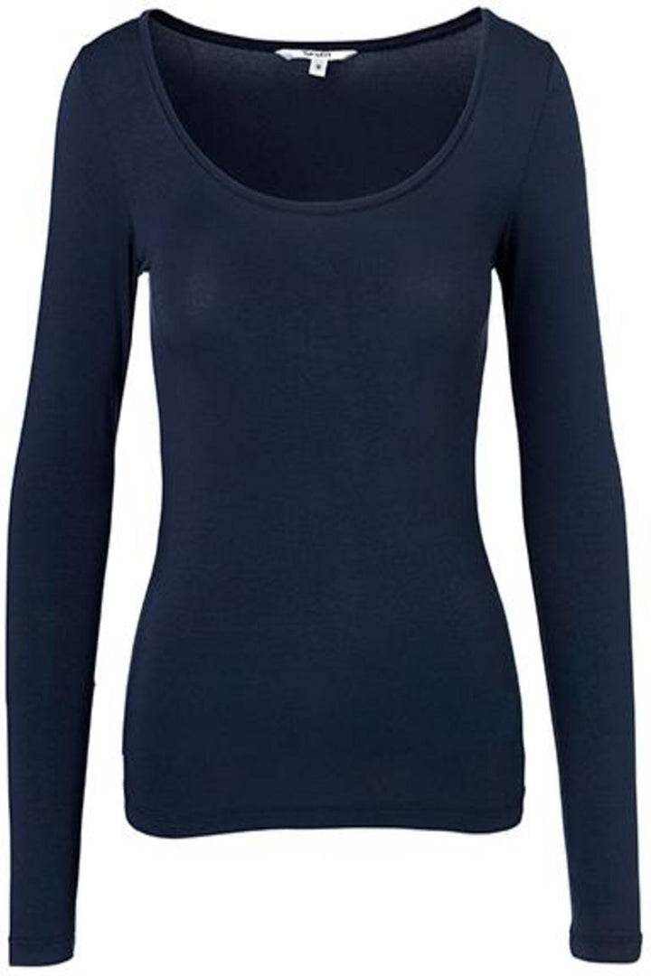 MbyM - Anna Basic Blouse - Navy Blue Bluser
