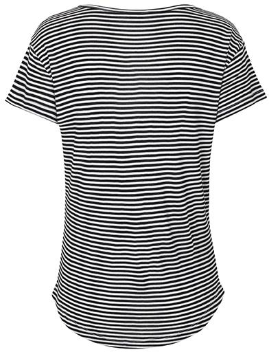 MbyM - Lucianna Air Stripe - Black Sugar Stripe T-shirts