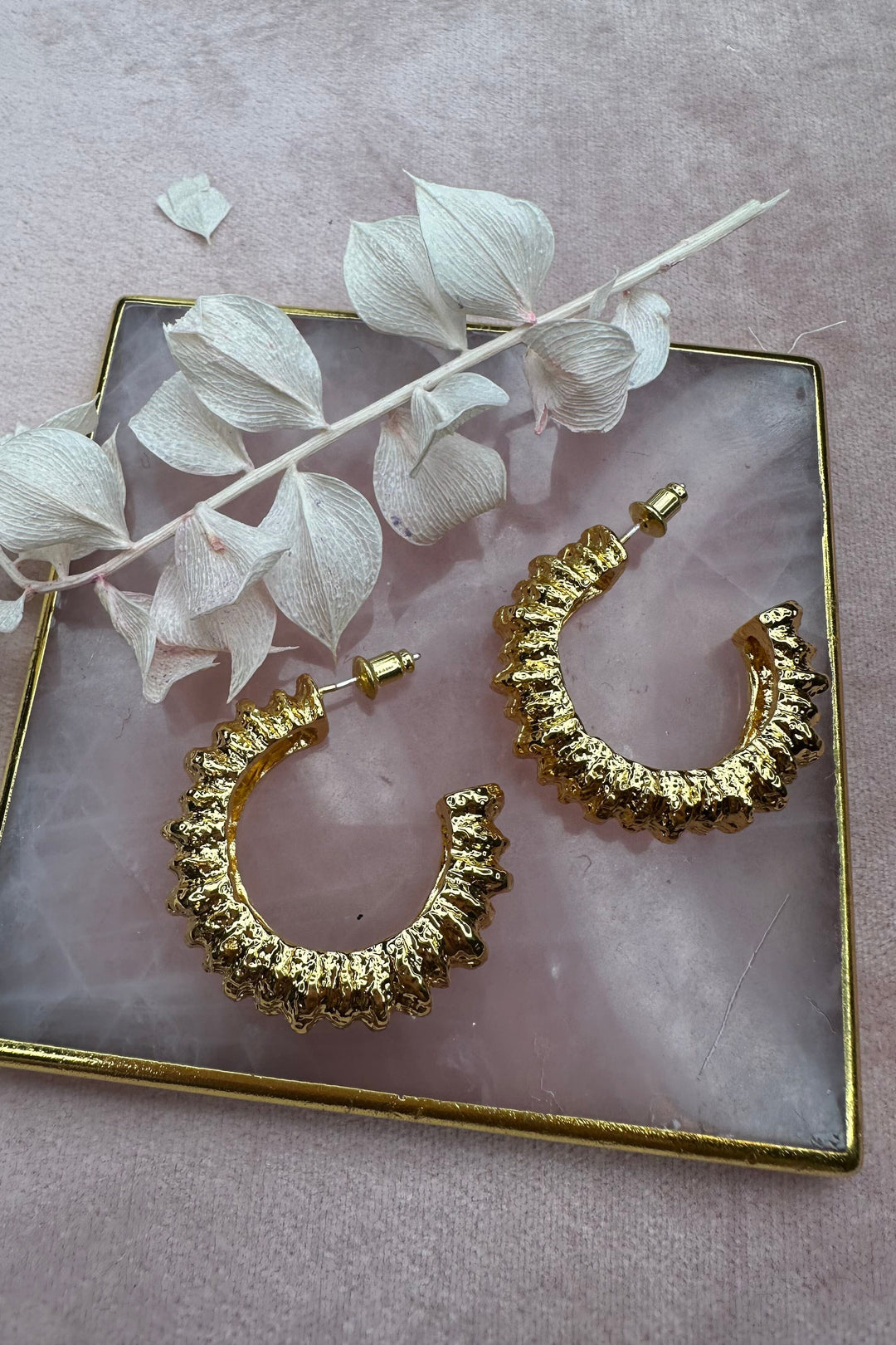 Mellow Moon - Creol - Forgyldt Øreringe