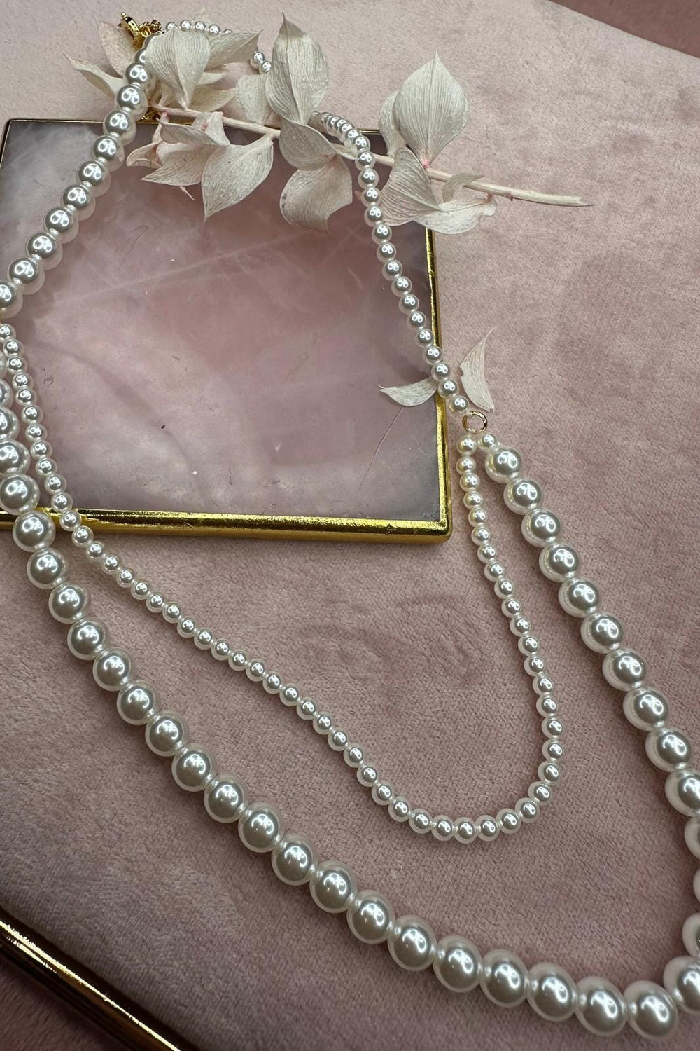 Mellow Moon - Emma Perle Halskæde - Forgyldt Halskæder