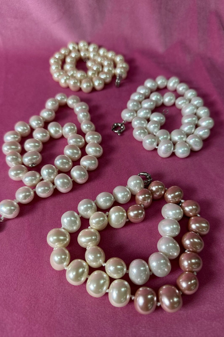 Mellow Moon - Pearl Necklace N1612 - Pink Halskæder