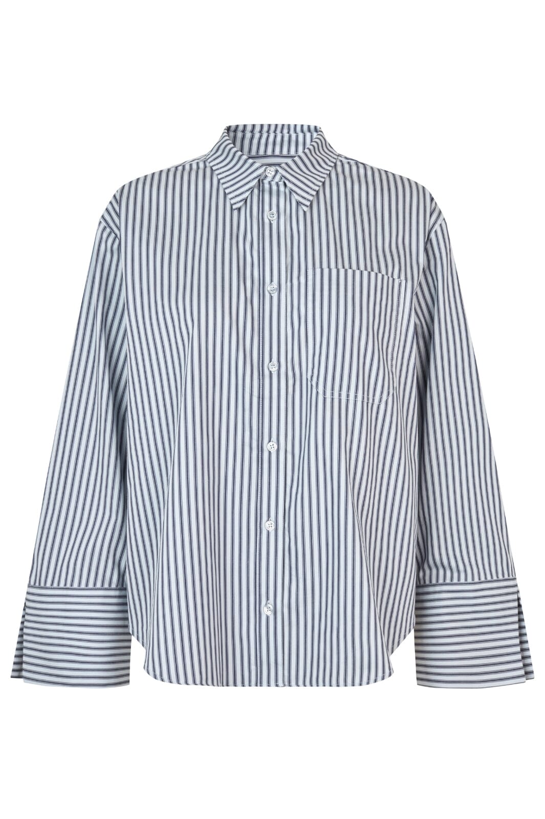 Modström - Laineymd Shirt 58078 - 13055 Delicate Blue Stripe Skjorter