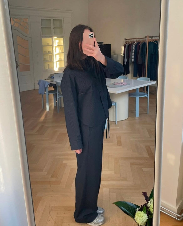 Modström - Paitynmd Shirt 58714 - 12034 - Navy Sky Pinstripe Skjorter