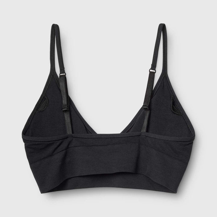 Molly&My Wardrobe - Luise Bra top narrow strap w. padding - Black BH