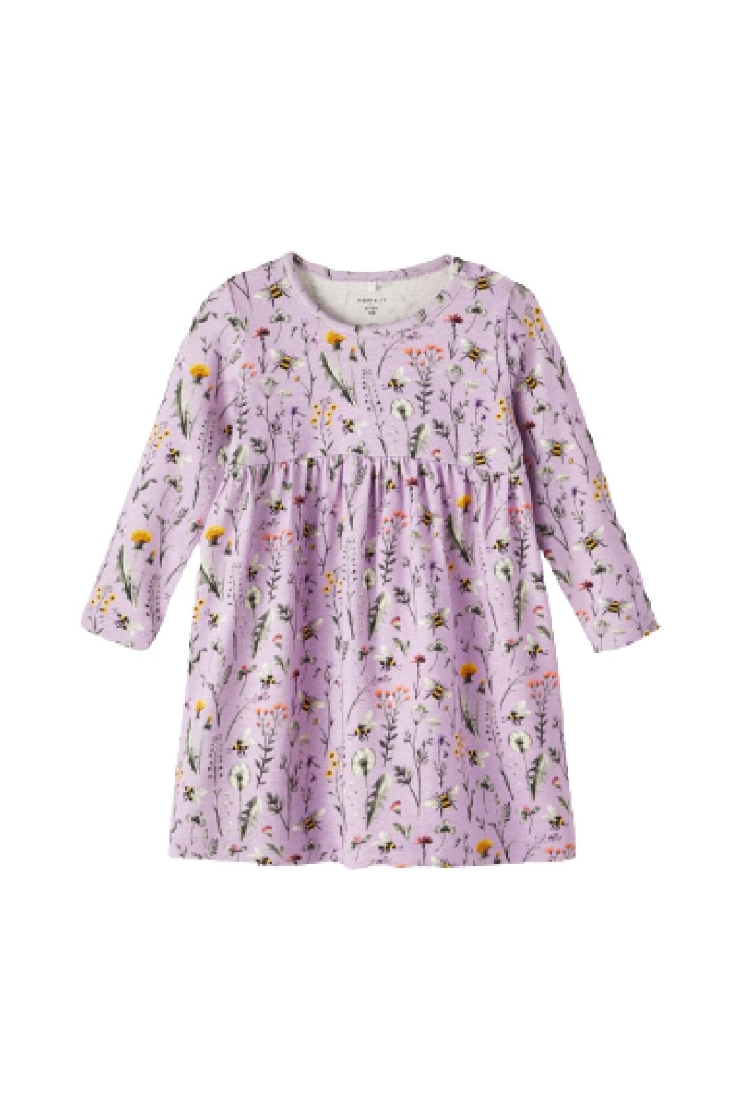 Name It - Nbfhubine Ls Dress - Orchid Bloom Kjoler
