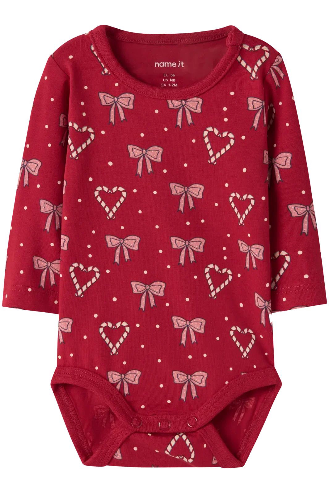 Name It - Nbfri Ls Body - 4912561 Jester Red Bodystockings