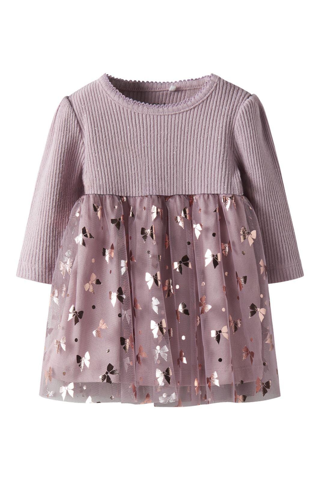 Name It - Nbfrosally Ls Dress - 4873963 Keepsake Lilac Kjoler