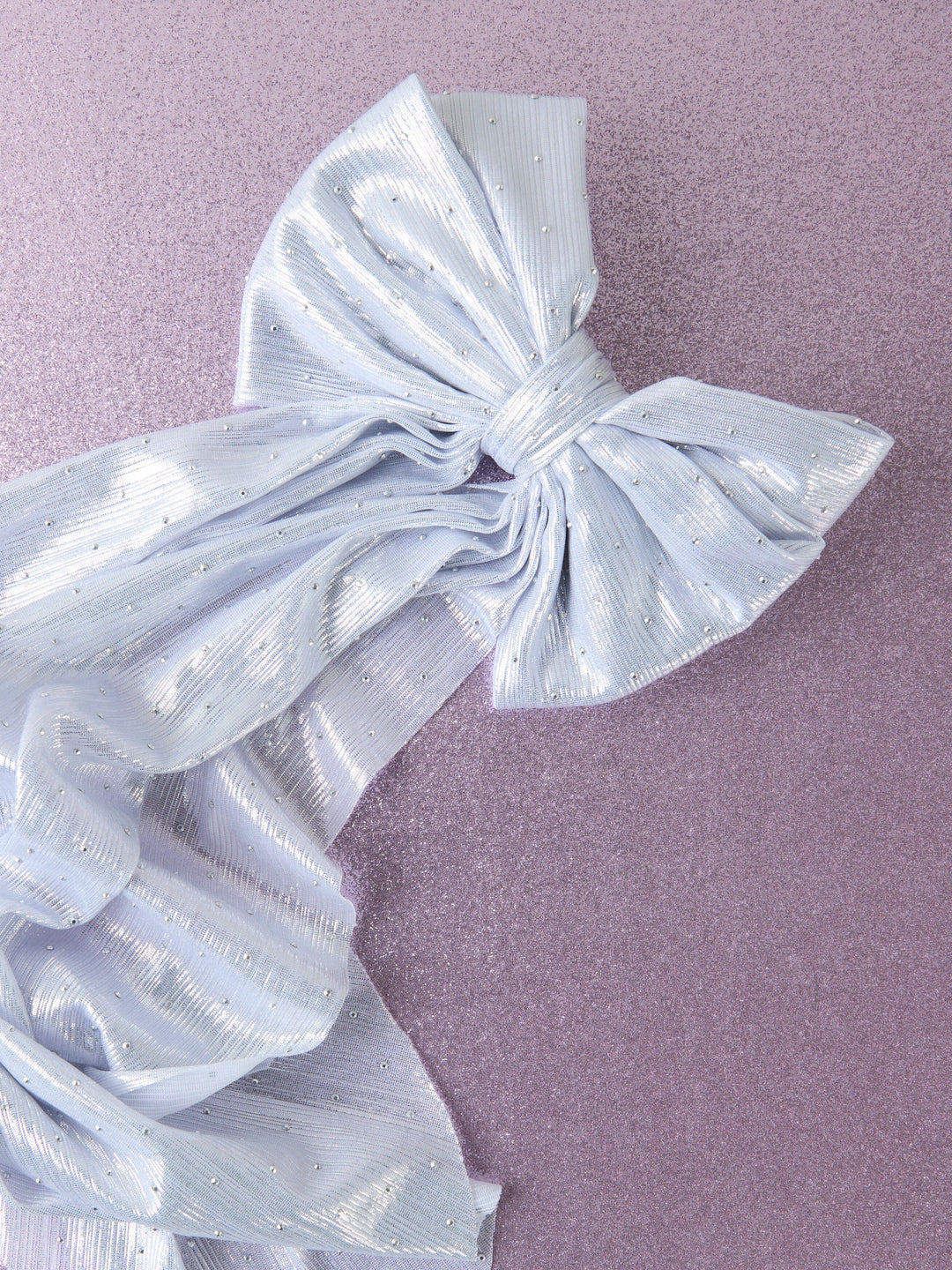 Name It - Nkfriglitter Hairbow - 4887888 Silver Hårbånd