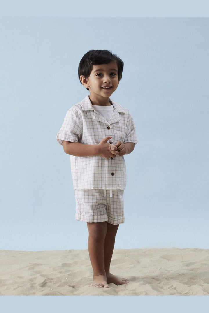 Name It - Nmmhalom Nreg Shorts Box - 4751439 Bright White