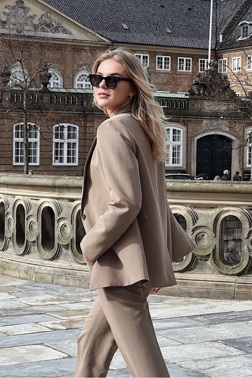 Neo Noir - Avery Suit Blazer - Dusty Brown Blazere