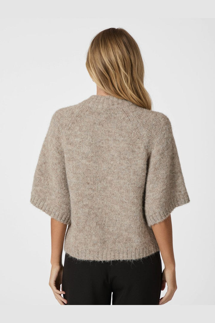 Neo Noir - Benuta Fluffy Knit Cardigan 165816 - 976 - Beige Melange