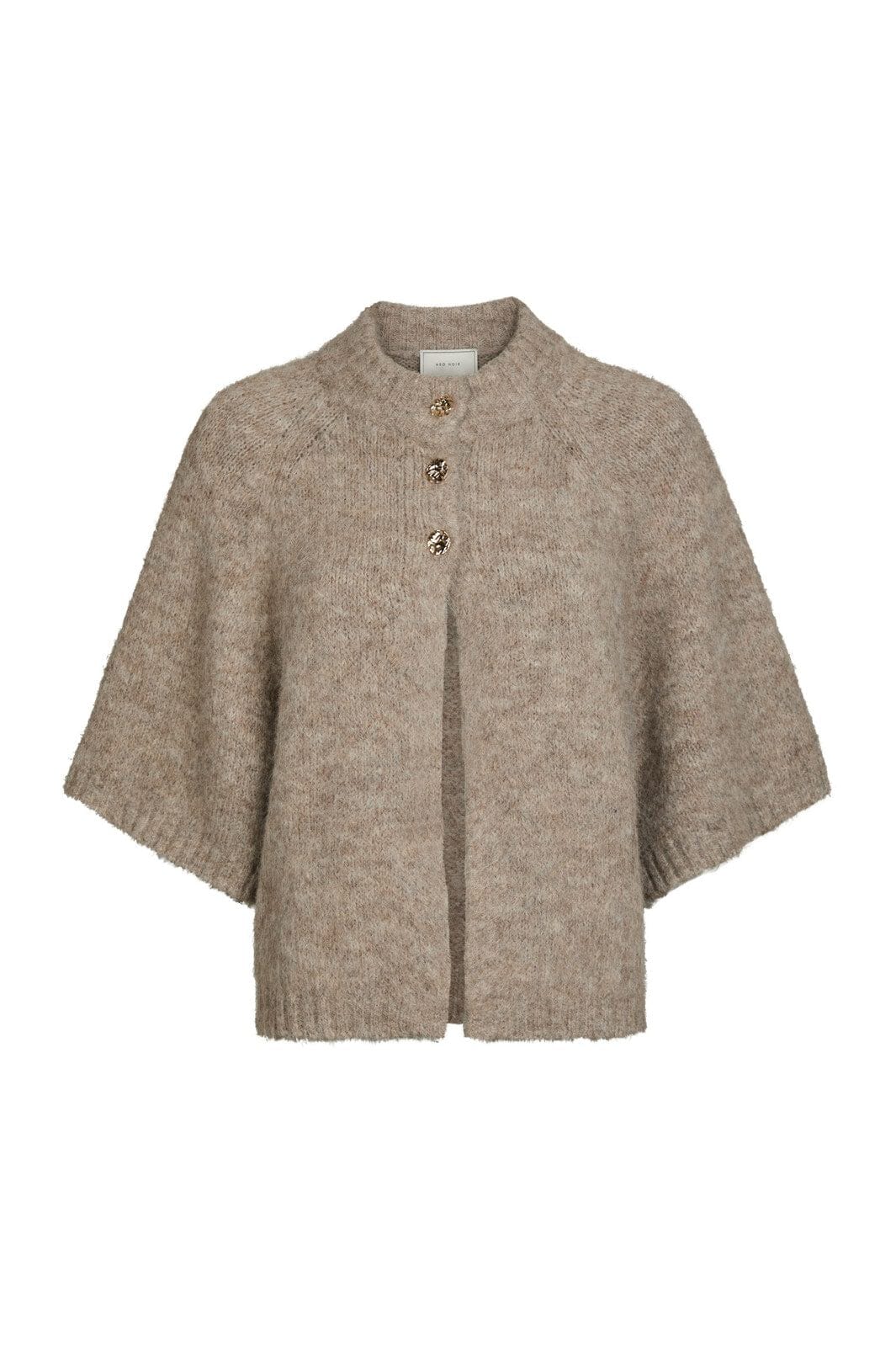 Neo Noir - Benuta Fluffy Knit Cardigan 165816 - 976 - Beige Melange
